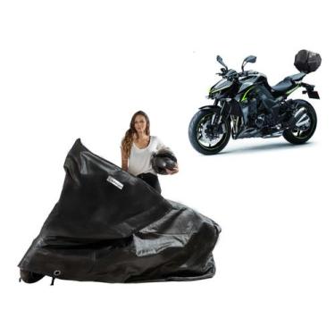 Imagem de Capa Protetora Moto Kawasaki Z1000 com Baú - Kahawai, Preto