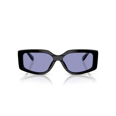 Imagem de Óculos de Sol Vogue Eyewear 0VO5642SU W44/76 Tam 55 / Preto - Lentes Roxo Escuro