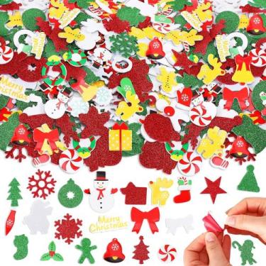 Imagem de Adesivos de espuma de Natal JULBEAR 300 unidades para decoração de art