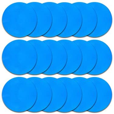 Imagem de Marcadores pontuais pontos de borracha 23 cm pontos de agilidade antiderrapantes cones planos para esportes futebol basquete treinamento, distanciamento social, pré-escola jardim de infância sala de