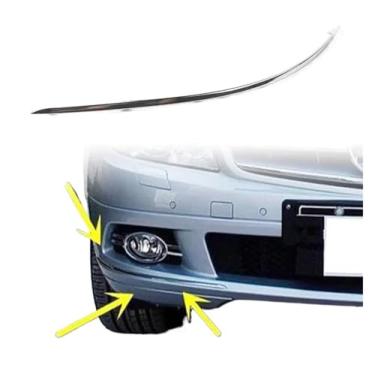 Imagem de Car Front Bumper Molding Trim Strip Decor Cover Left Right Compatible For Mercedes Benz C-Class W204 C180 2011-2013 A2048850721 A2048850821(Left A2048850721)