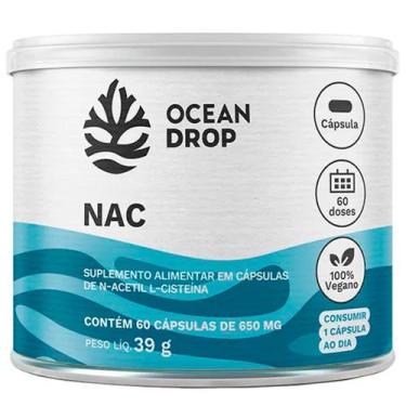 Imagem de Nac N-acetilcisteína Vegano (60 Capsulas) - Ocean Drop