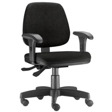 Imagem de Cadeira Giratória Job Executiva Ergonômica Escritório Tecido Sintético