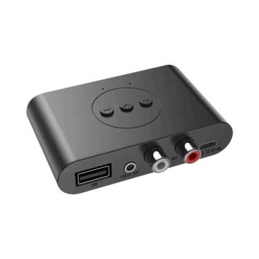 Imagem de Receptor De Áudio Bluetooth 5.3 NFC USB Adaptador Sem Fio Com Microfon
