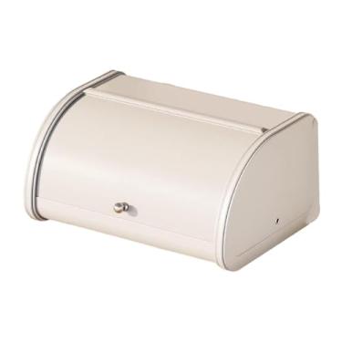 Imagem de YWJLQH Organizador de caixa de pão, porta-chaves de fazenda, grande capacidade, armazenamento de pão para balcão, produtos assados, entrada, biscoitos, Branco 35x26x17cm