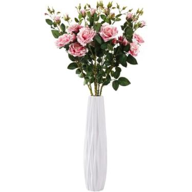 Imagem de Vaso De Cerâmica Branca, Vaso De 45 Cm De Altura, Vaso De Mesa Para Plantas Hidropônicas, Uma Variedade De Estilos Para Escolher, G, 45cm