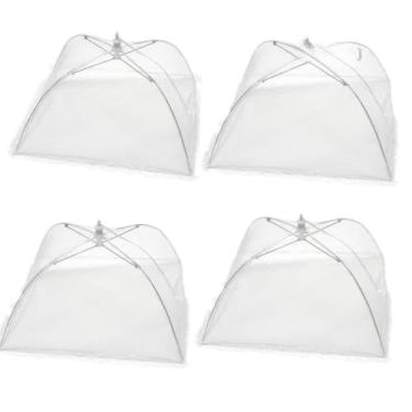 Imagem de Protetor de Tela Grande Dobrável Anti Inseto para Alimentos, Frutas, Bolos, Mosquiteiro, Galinheiro e Janela - Tampa Protetora com Tela de Proteção(4)