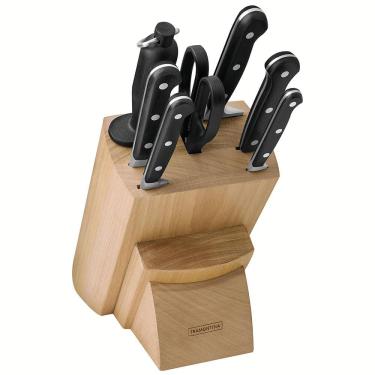 Imagem de Conjunto de Facas Tramontina Century com Cepo de Madeira - 8 Peças