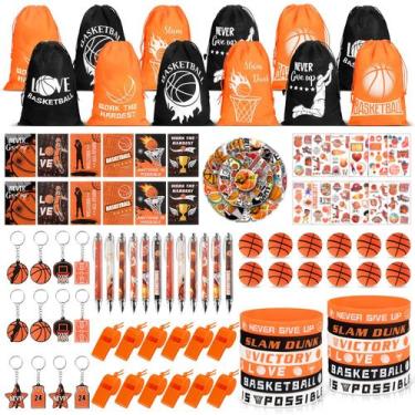 Imagem de Party Favors Basketball 146 peças de aniversário esportivo com bolsas 