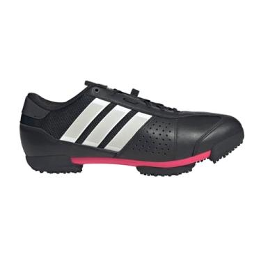 Imagem de adidas Tênis unissex para ciclismo Heritage Tour, Preto/Zero Metálico/Vermelho lúcido, 6.5 Women/5.5 Men