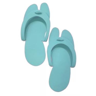 Imagem de Chinelos de Nuvem, Chinelo DescartáVel para SalãO, Manicures 100 Pares 1mm(Azul Bebê)