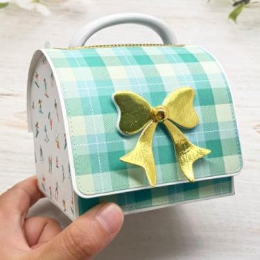 Imagem de KSCRAFT 2025 Outubro Natal moldes de corte de metal estêncil para scrapbooking DIY gravação decorativa cartão de papel DIY (bolsa de caneca 3D)