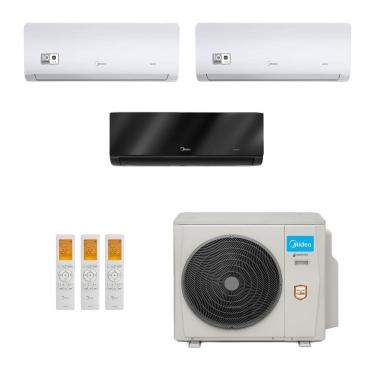 Imagem de Ar-Condicionado Multi Split Inverter Midea 36.000 (2x Evap HW 9.000 + 1x Evap HW 24.000) Quente/Frio 220V