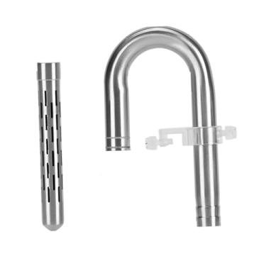 Imagem de IEUDNS Entrada de tubo Lily para aquário, entrada à prova de vazamentos, prática, de aço inoxidável, fácil montagem, conector de tubo para filtro de aquário, 16 Entrada de água