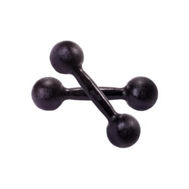Imagem de Par Halter Bola 1kg Pintado para Fisioterapia e Academia - BASE