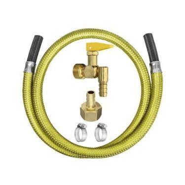 Imagem de Gás Kit Instalação Fogão E Cooktop Com Registro Corta Fogo 90° 1,25m- Roco