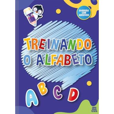 Imagem de Caderno de Atividades Animativa, Treinando o alfabeto, Pimpolhos, 16 folhas, Pacote com 10