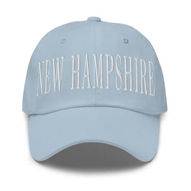 Imagem de Merch Town Boné New Hampshire bordado New Hampshire Dad Hat, Azul claro, tamanho �nico