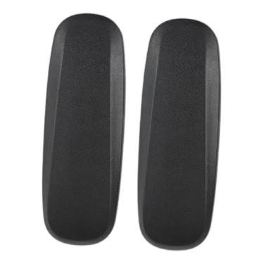 Imagem de KiBcsLic 2 peças de apoio de braço para cadeira de escritório, almofadas de reposição em couro PU, fáceis de instalar com furos de montagem, braços de cadeira, Style C