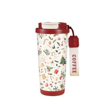 Imagem de DimyFew Caneca de café isolada de Natal, copo térmico, recipiente para bebidas, mantém quente ou frio, copo de viagem, recipiente para bebidas para, Style B