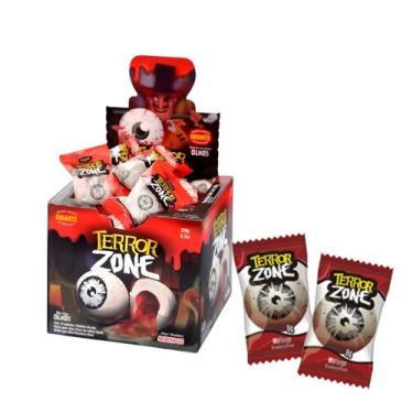 Imagem de Chiclete Olhos Halloween Terror Zone Sukest - Caixa 320g