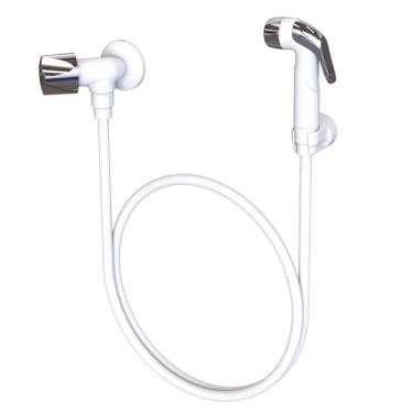 Imagem de Ducha Higiênica 1/4 De Volta Búzios Branca/Cromada Com Bitola 1/2" - 3/4" Durín