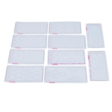 Imagem de ZJchao Cartões de Pontos de tricô, Cartão Perfurado para Máquina de tricô 10pcs Cartões Perfurados Precisos Combinam Perfeitamente Com Máquinas de para de de Cana Cartão de Flor 1 a 10