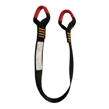 Imagem de Fusion Climb Cordão Zipline de segurança para outono 60,96 cm x 4,44 cm com Gear Loops 23kN preto, número do modelo: LS-14-GL-GL-BK24