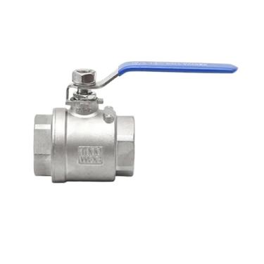 Imagem de BSPT 1/10.2 cm 3/20.3 cm 1/5.1 cm 3/10.2 cm 2.5 cm 1-1/10.2 cm 1-1/5.1 cm fêmea aço inoxidável SS304 2P válvula de esfera de porta completa com válvulas de rosca de cabo de vinil (DN20)