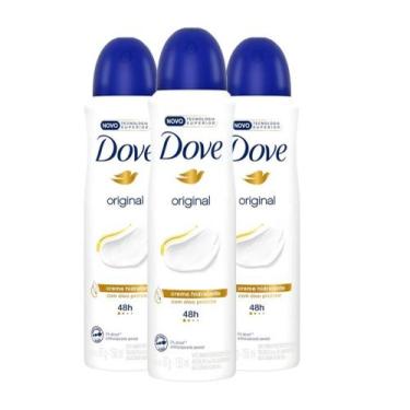 Imagem de Combo c / 3 unid   desod. dove aero  original cr hidratante 150 ml 750