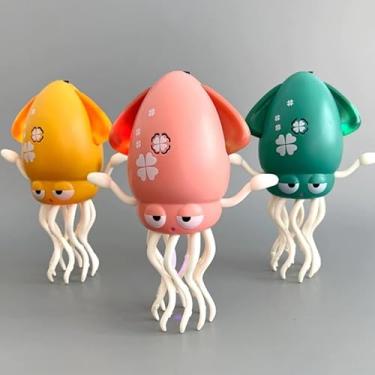 Imagem de Brinquedo Interativo Lula Polvo Elétrico Dançante com Luzes, Música e Cabo USB – Divertido e Educativo para Crianças (Amarelo)