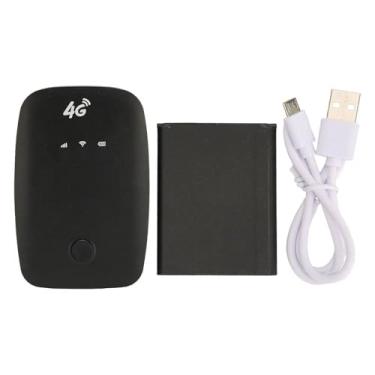Imagem de 4G Mobile WiFi Hotspot Micro Card Slot 2100mAh Bateria Portátil 4G WiFi Router para Usuários de Carro Viajantes a Negócios
