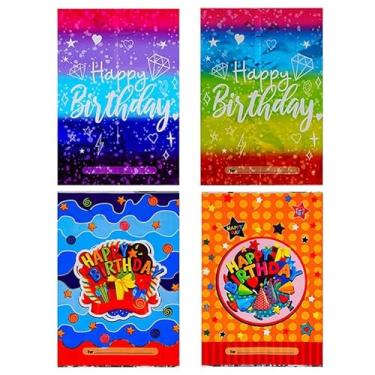 Imagem de 17 x 24,9 cm, 20 peças, sacolas de presente de plástico para brindes, para crianças, bebês, meninas e meninos, artigos de festa de aniversário