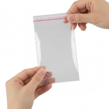 Imagem de Saco Plástico Adesivado, Embalagem Transparente Para Bijuterias, Joias, Brincos, Pulseiras, 6x12 cm, 1000 Unidades, Para Armazenamento e Organização