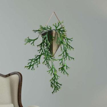 Imagem de 1 Pendente Chifres de Veado Artificial Planta Permanente Ideal para Ar