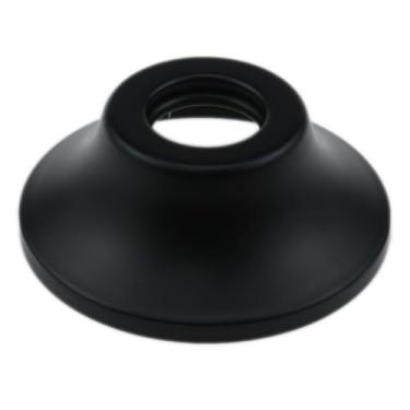 Imagem de AYLIFU 1 peça de aço inoxidável 1/5.1 cm placas de cobertura de encanamento de flange IPS capa de furo de parede preta 13/16 abertura × 2-3/4 diâmetro externo para decoração de torneira ou tubo