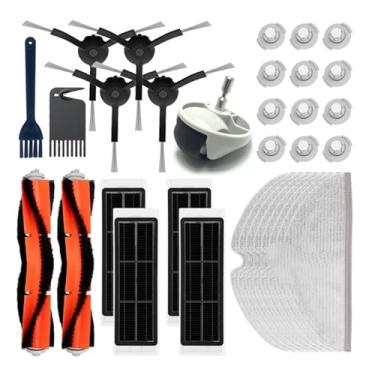 Imagem de HEPA Filter Mop Cloth Side/Main Brush Cover Compatible With XiaoMi Roborock S5 S50 S51 S55 S6 S60 S6 Pure Water Tank Dust Box Spare Parts(WHITE)