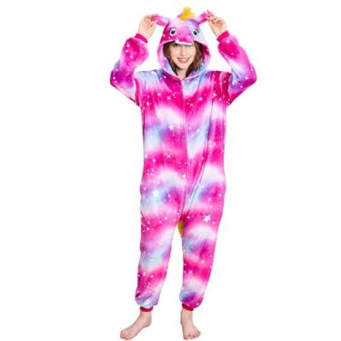 Imagem de UDERUI Adult Unicorn Onesie Pajamas Cosplay Jumpsuit Animal Costume Meihong Medium