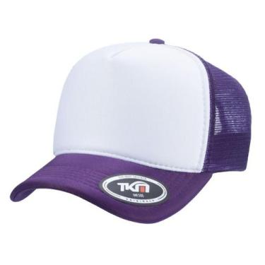 Imagem de Boné Trucker TKM Bicolor, Roxo, Branco
