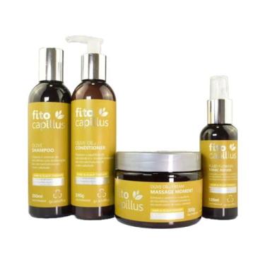 Imagem de Kit Fito Capillus Olive Shampoo+Condicionador+Máscara+Tônico - Grandha