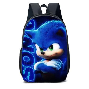 Imagem de Mochila Escolar Sonic Ouriço Infantil Escolha Modelo - EXO, SONIC 06
