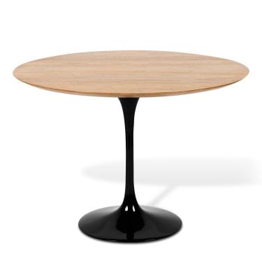 Imagem de Mesa De Jantar Tulipa Saarinen Redonda 110cm - Freijó Preto