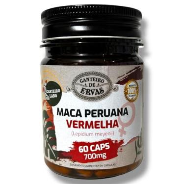 Imagem de Suplemento Maca Peruana Vermelha 700mg 60 Cápsulas Energia Equilíbrio e Bem Estar Feminino