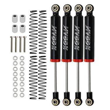 Imagem de 4pcs RC Shocks Absorber,RC Shock Absorber Set,RC Car Built-in Spring 70/80/90/100/110mm Shock Absorber Damper for 1/10 RC Crawler Axial SCX10 ii RBX10 Wraith TRX-4 MST Redcat (Black, 110mm 4pcs)