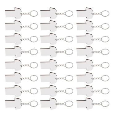 Imagem de SUNGOOYUE Espaços Em Branco para Chaveiros de Sublimação DIY, Espaços Em Branco para Chaveiros Esportivos de Dupla Face, Transferência de Calor para Criar Presentes Exclusivos, Ideal para Projetos de Artesanato