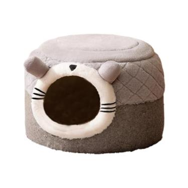 Imagem de Generic Casa para gatos, tenda interna fechada, cabana, formato de yurt mongol, leve, para viagens ao ar livre, decorativo, multiuso, suprimentos para animais, Size M
