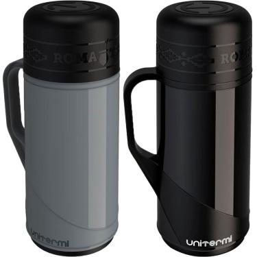 Imagem de Kit 2 Garrafa Térmica Mesa Roma Tradição Café Com Leite 1l