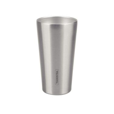 Imagem de Copo Térmico Tramontina Exata Em Aço Inox Sem Tampa 420 Ml Tramontina
