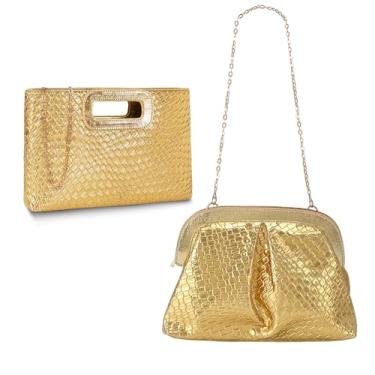 Imagem de Garvee 2 bolsas femininas, design de textura tecida, bolsas femininas de couro PU com corrente, bolsa de noite preta moderna para casamento, festa, coquetel, formatura e uso diário