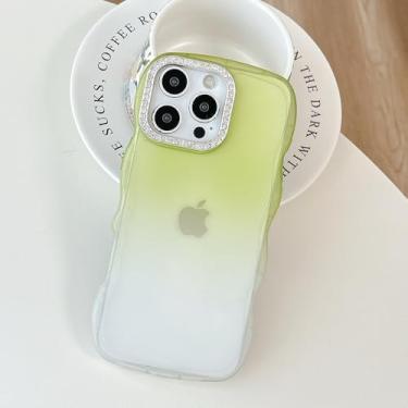 Imagem de Capa protetora antichoque com efeito degradê de diamante para iPhone 16e, verde
